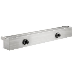 Ruostumaton teräs altaan vesiputoussuutin 60 x 11 5 x 8 cm monivärinen LED