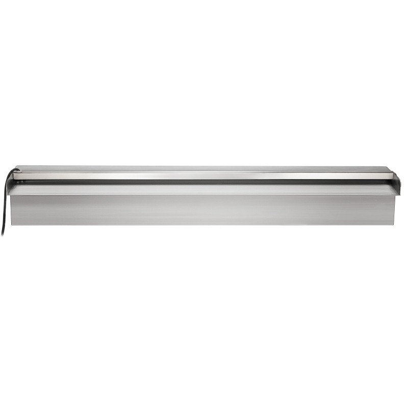 Ruostumaton teräs altaan vesiputoussuutin 60 x 11,5 x 8 cm monivärinen LED