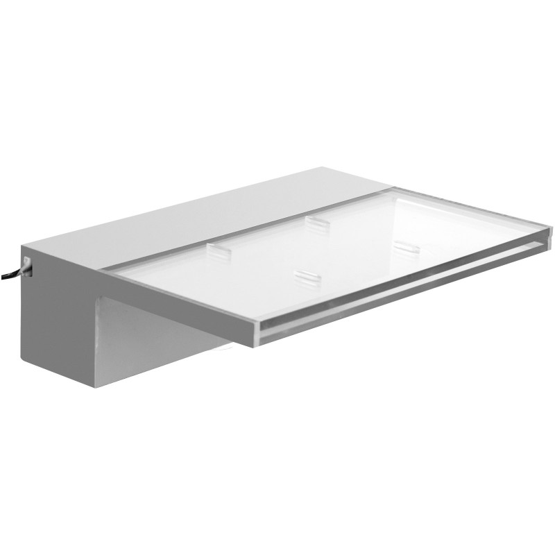 Akryylinen vesiputousallas 30×20×8 cm sinisellä LED-valonauhalla uima-altaisiin ja lampiin