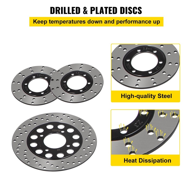 Hydraulinen jarrusarja karting-autoon alumiinipääsylinterillä kolmella teräslevyllä 150cc-malleihin