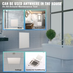 Tarkistusluukku galvanointiteräslevystä 413x413 mm seinään tai kattoon kamlukolla