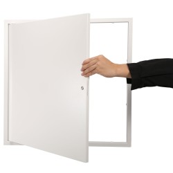 Tarkistusluukku galvanointiteräslevystä 413x413 mm seinään tai kattoon kamlukolla