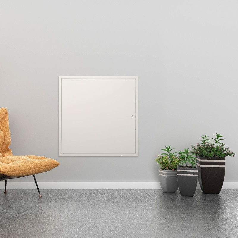 Huoltoluukku sinkitty teräslevy 613x613 mm kipsilevyseinille ja katoille