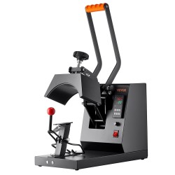 Lippalakkien lämpöprässi 4 vaihdettavaa kaarevaa lämmitysalustaa teflonpinnoitettu lämpölevy digitaalinen ajastin