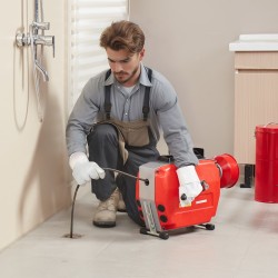 Sähköinen viemärinavauskone 420 watin kaksi teräsvaijeriä kuusi terää noin 1,9–6 tuuman putkille