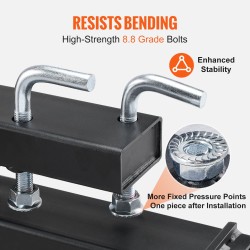 Kauhaan kiinnitettävät trukkipiikit 1814 kg kantavuus 109,2 cm säädettävällä tukitangolla