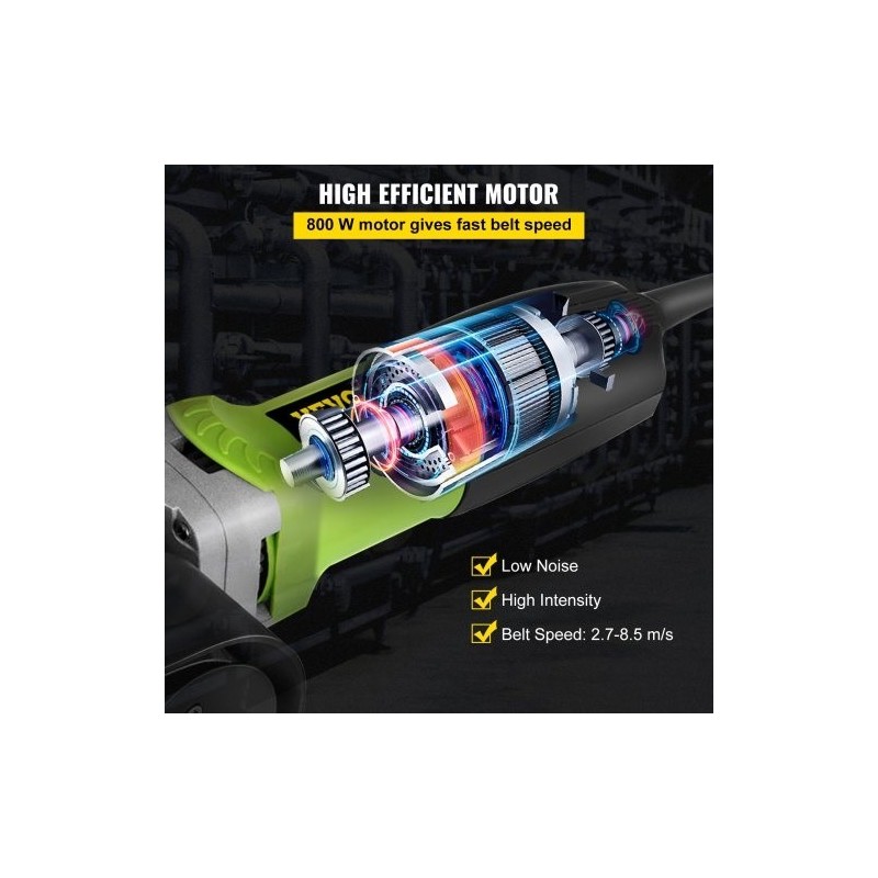 Putkihiomakone ruostumatonta terästä 800 wattia 180 millimetrin kuusiportainen nopeussäätö