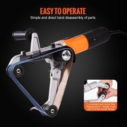 Putkihihnahiomakone 1300W alumiiniseosrunko 50 hiomanauhaa kuusi nopeustasoa