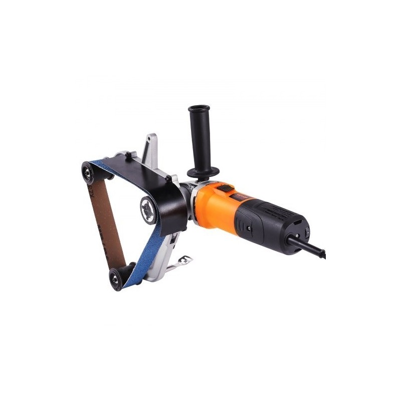 Putkihiomakone 1300 wattia 6-portainen nopeussäätö 100 hiomanauhaa alumiiniseosrunko