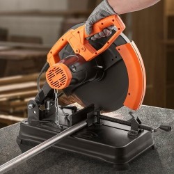 14-tuumainen katkaisusaha metallille 2300 wattia 0–45 asteen puristin 80-hampainen hiomalaikka