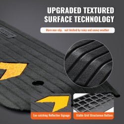 Kuminen kynnysramppi 113x24,1x2,5cm 1kpl 15t kantavuus pyörätuoleille