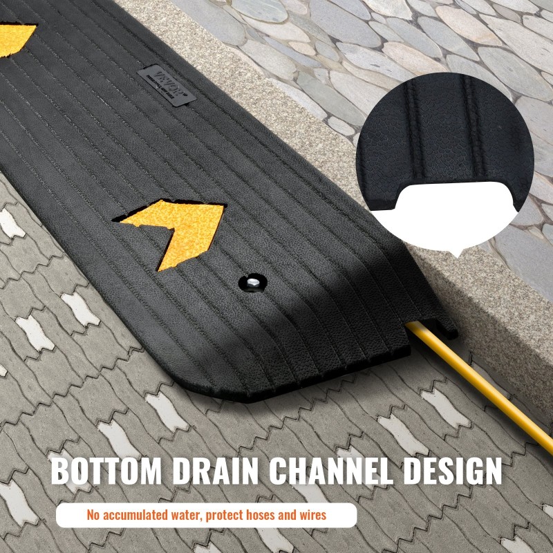 Kuminen kynnysramppi 113x24,1x2,5cm 1kpl 15t kantavuus pyörätuoleille