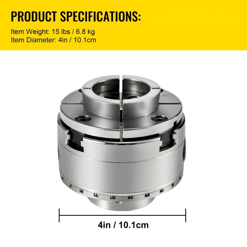 Sorvin istukka teräs 100 mm 4-leukainen itsesäätyvä puuntyöstöön sovitin työkalulaukku