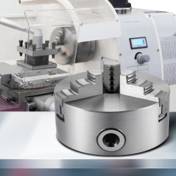 3-leukainen itsekeskittyvä sorvin istukka valurautarunko 125 mm karkaistut teräsleuat