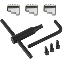 Sorvin istukka karkaistu teräs 100 mm kolmeleukainen itsekeskittyvä kaksi leukasarjaa