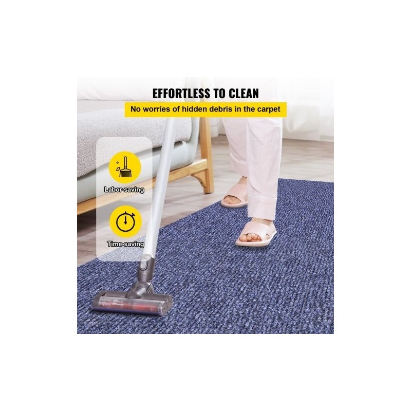 Merimatto polyesterikuitu TPR-tausta sininen leveys 6 jalkaa pituus 39,3 jalkaa rullassa liukuestopinta