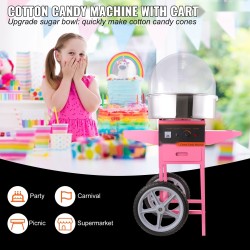 Hattarakone kärrymalli suojakuvulla 1000W ruostumaton teräs 2 unssin kulho ammattikäyttöön