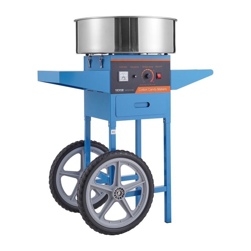 Sähköinen hattarakone vaunulla 1000W ruostumaton teräskulho kotiin ja juhliin