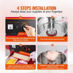 Sähkökäyttöinen hattarakone 1000 wattia ruostumattomalla teräskulholla kärryrakenteella punainen