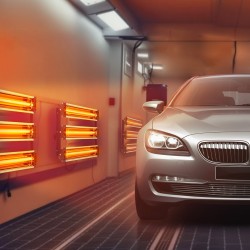 Infrapuna-maalinkuivauslamppu 3000 W kaksi kolmen pään lamppusarjaa 120x100 cm paistoala