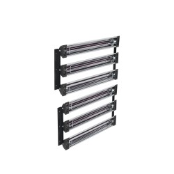 Infrapuna-maalinkuivauslamppu 3000 W kaksi kolmen pään lamppusarjaa 120x100 cm paistoala