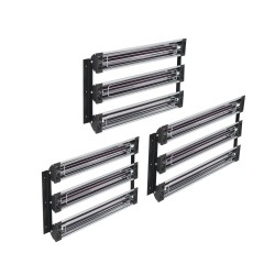 Infrapuna-lakankuivain 3000W kolmen erikseen ohjattavan lampun 120x100 cm kuivatusalue