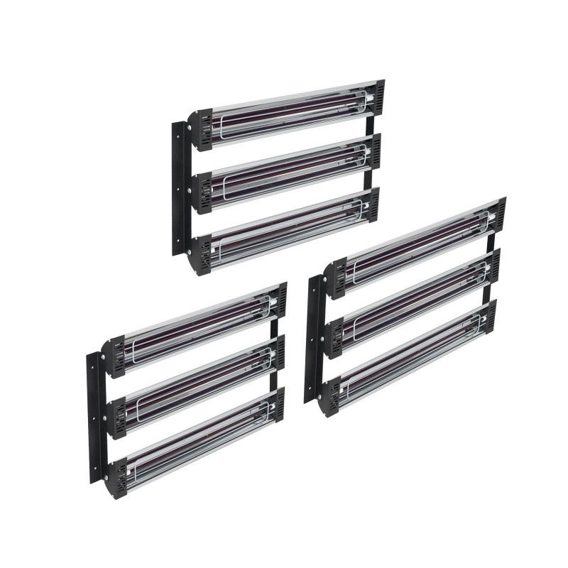 Infrapuna-lakankuivain 3000W kolmen erikseen ohjattavan lampun 120x100 cm kuivatusalue