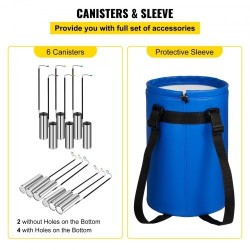 Kryogeeninen nestemäisen typen säiliö 10 l alumiiniseos 6 sisäsäiliötä kantokahvalla