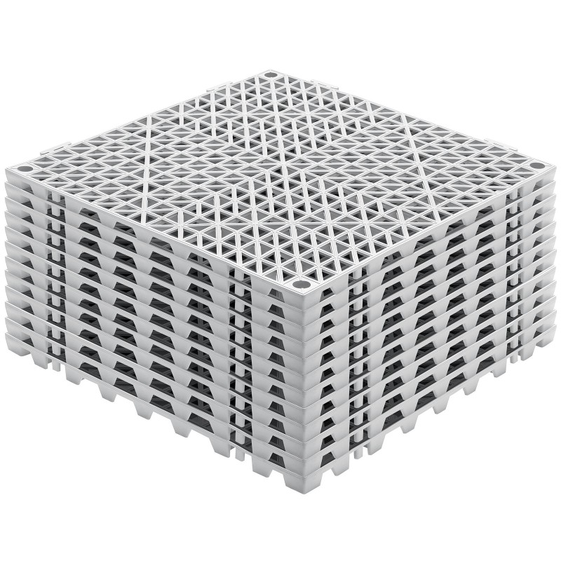 Viemäröintilaatat PVC toisiinsa lukittuvat 30 x 30 cm 12 kpl