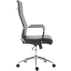 Ergonominen toimistotuoli keinonahkaa säädettävällä korkeudella ja keinumekanismilla