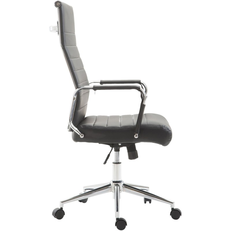 Ergonominen toimistotuoli keinonahkaa säädettävällä korkeudella ja keinumekanismilla