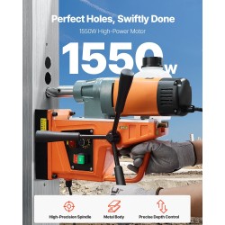 Magneettiporakone 1550 wattia kannettava kierrosnopeus 0–500 13000 newtonin magneettivoima 50 millimetrin poraushalkaisija