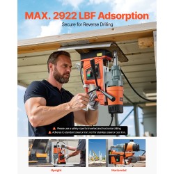 Magneettiporakone 1550 wattia kannettava kierrosnopeus 0–500 13000 newtonin magneettivoima 50 millimetrin poraushalkaisija