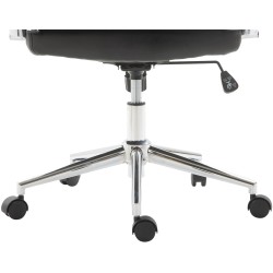 Ergonominen toimistotuoli keinonahkaa säädettävällä korkeudella ja keinumekanismilla