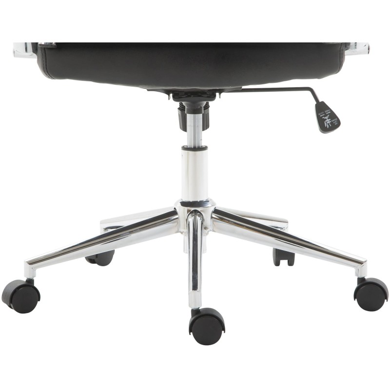 Ergonominen toimistotuoli keinonahkaa säädettävällä korkeudella ja keinumekanismilla