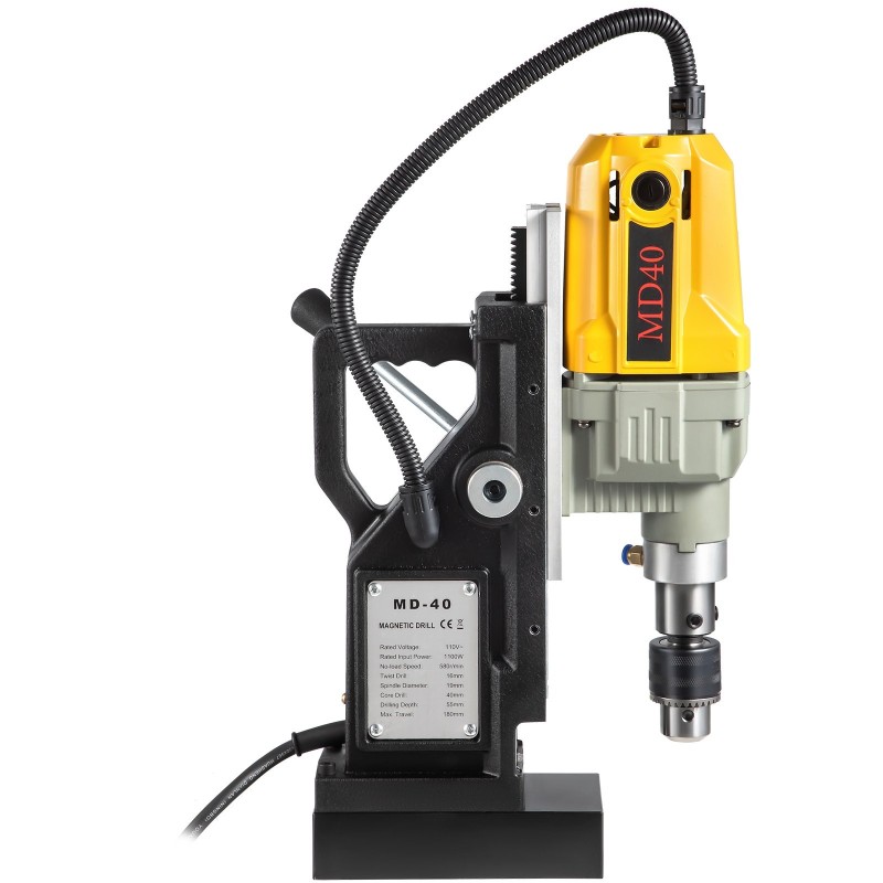 Kannettava sähköinen magneettiporakone 1100W 40 mm ontelopora 12 terää 12000N