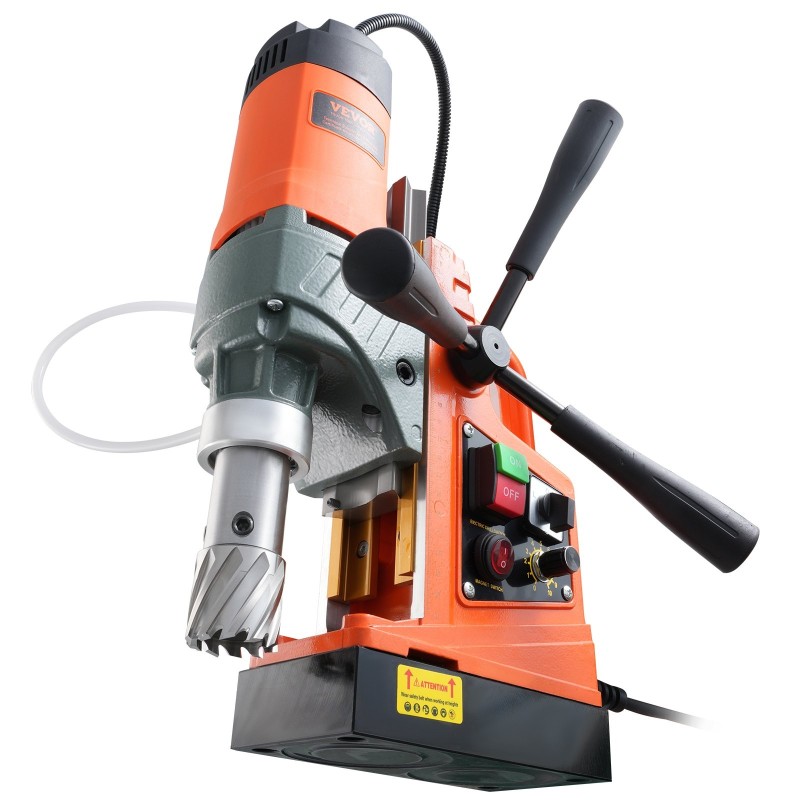 Magneettiporakone 1450W moottorilla 10-portainen nopeudensäätö 40 mm maksimiporaushalkaisija 2 ydinporanterää