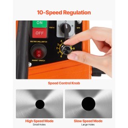 Magneettiporakone 1450W holkkoporaus 50 mm 6 holkkoporia portaaton nopeudensäätö metallipinnoille