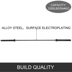Levytanko seosterästä 2 m 15 kg 50 mm holkko penkkipunnerrukseen