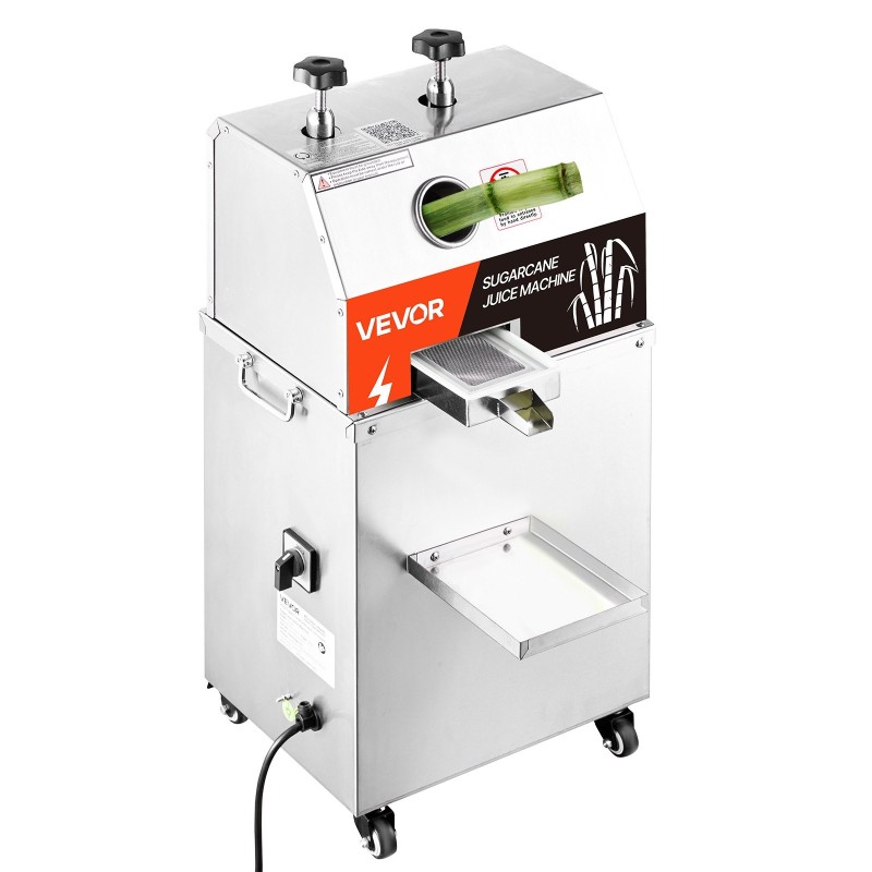 Sokeriruokomehupuristin sähköinen ruostumatonta terästä seitsemänsataaviisikymmentä wattia kolme telarullaa kolmesataa