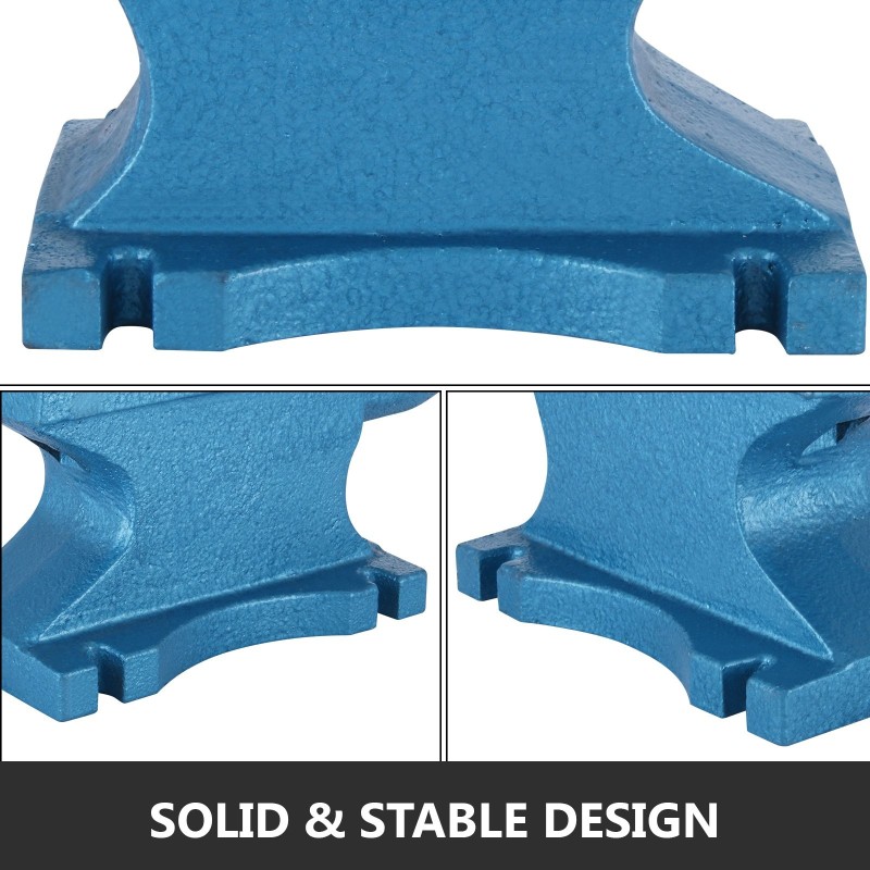 Alasin valurautainen 45 kg yhden sarven neliöreiällä metalliseppien käyttöön