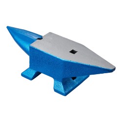 Karkaistu teräsalasin 10 kg kaksi sarvea pyöreä ja neliöreikä sepäntyöhön