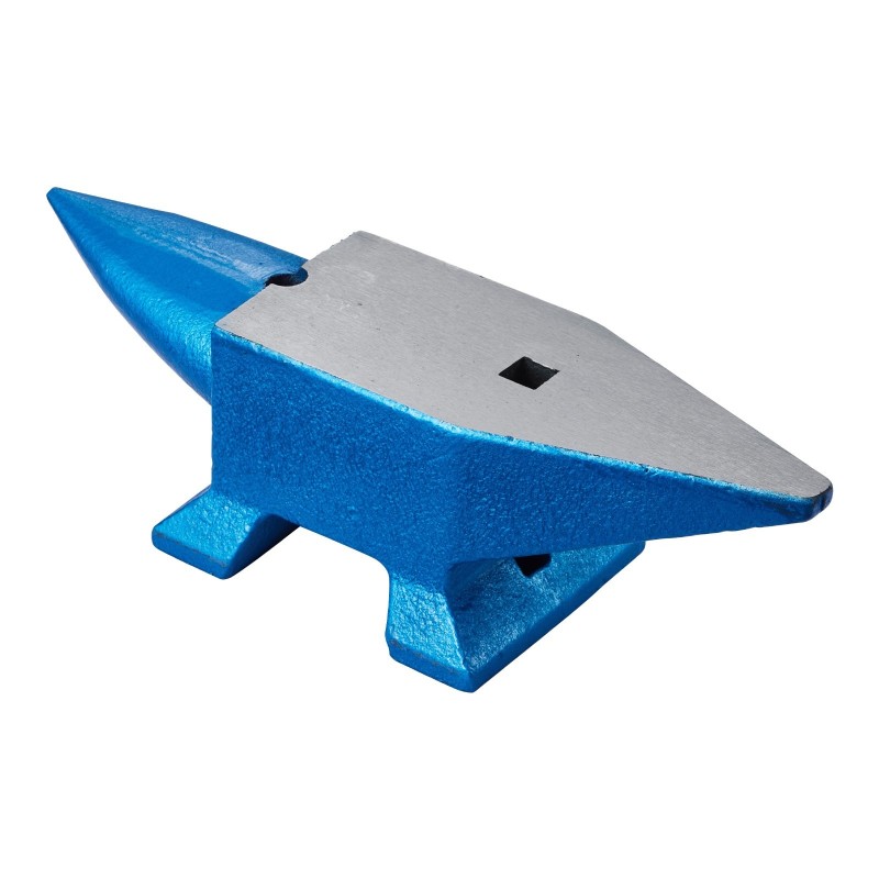 Karkaistu teräsalasin 10 kg kaksi sarvea pyöreä ja neliöreikä sepäntyöhön