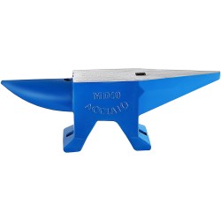 Teräsalja 50 kg sininen taontaan kaksi sarvea pyöreä reikä