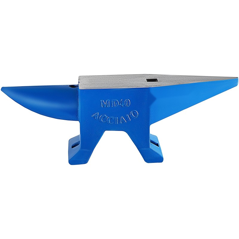 Teräsalasin kovateräs 40 kg kaksi sarvea pyöreä reikä ja lisävarustereikä