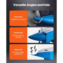 Alasin 60 kg karkaistusta terästä kaksi sarvea pyöreä ja neliöreikä seppätyöhön