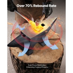 Alasin valuteräksinen kuudenkymmenen kilon pyöreä sarvi suuri työtaso vankka jalusta