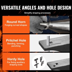 Lontoo-tyylinen valuteräksinen yksisarvinen alasin kolmekymmentä kiloa pyöreä ja neliömäinen reikä