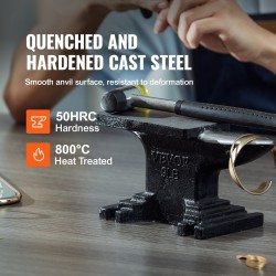 Yksisarvinen valuteräsalasin 4 kg kompakti tukeva jalusta työpinta 132 x 68 mm