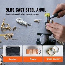 Yksisarvinen valuteräsalasin 4 kg kompakti tukeva jalusta työpinta 132 x 68 mm